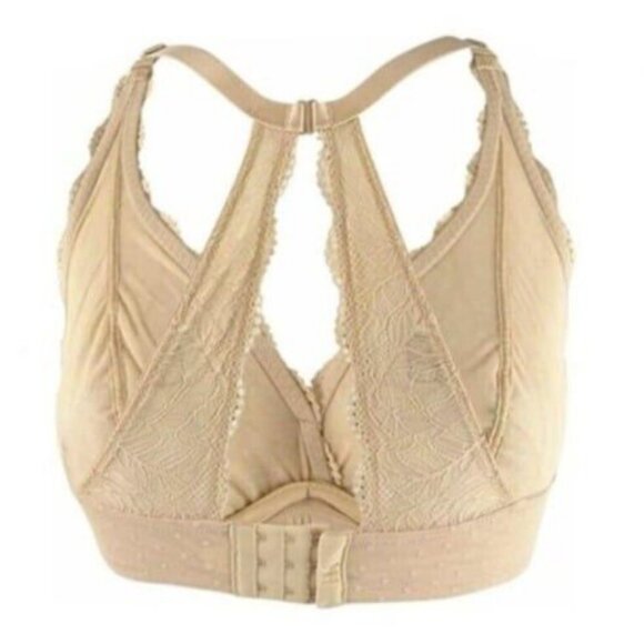 INC International Concepts Womens Bralette Bra U/W Beige Frappe Lace Size 2X NEW - Picture 3 of 10